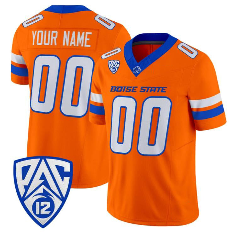 Custom B.State Broncos Orange 2026 Vapor Limited Stitched American College Jersey