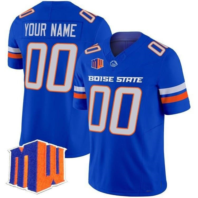 Custom B.State Broncos Royal 2026 Vapor Limited Stitched American College Jersey