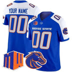 Custom B.State Broncos White Royal 2026 Vapor Limited Stitched American College Jersey