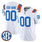 Custom F.Gators ACTIVE PLAYER White F.U.S.E. 1960s Throwback Vaport Limited Stitched American College Jersey