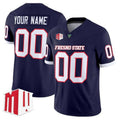 Custom F.State Bulldogs Navy 2026 Vapor Patch Limited Stitched American College Jersey