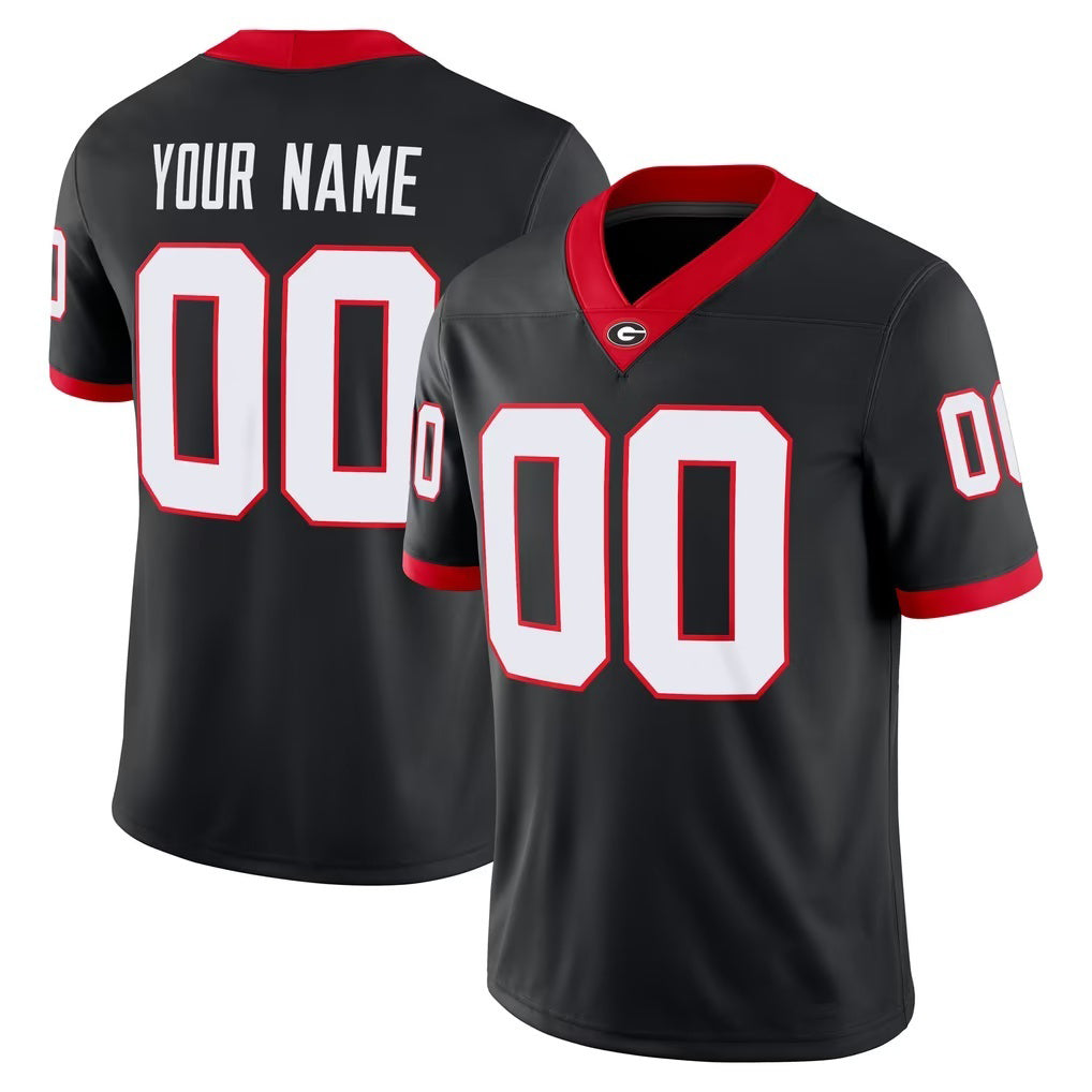 Custom G.Bulldogs Black Alternate Game Stitched American College Jersey