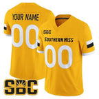 Custom G.Eagles Gold Vapor Limited Stitched American College Jersey