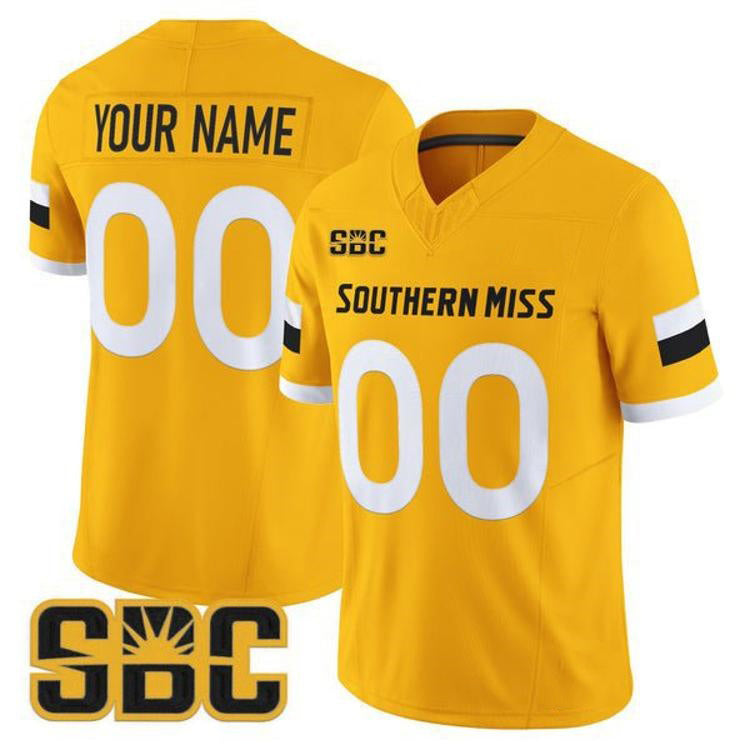 Custom G.Eagles Gold Vapor Limited Stitched American College Jersey
