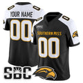 Custom G.Eagles White Black Vapor Limited Stitched American College Jersey