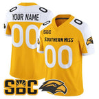 Custom G.Eagles White Gold Vapor Limited Stitched American College Jersey