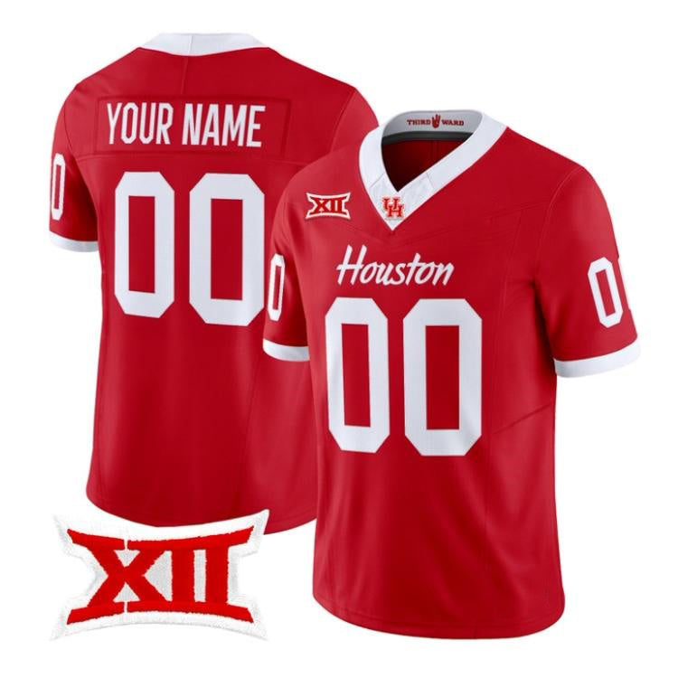 Custom H.Cougars Red Vapor Limited Stitched American College Jersey