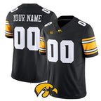 Custom I.Hawkeyes Black 2026 Vapor Limited Stitched American College Jersey