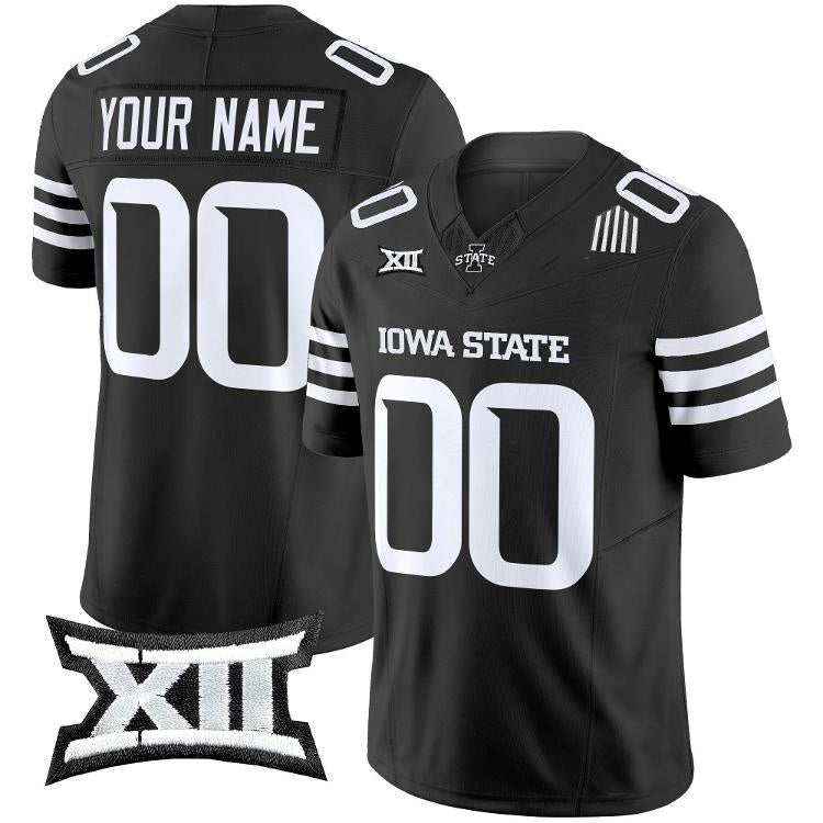 Custom I.State Cyclones Black Limited Stitched American College Jersey