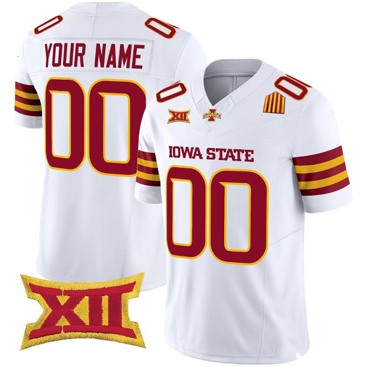 Custom I.State Cyclones White Limited Stitched American College Jersey