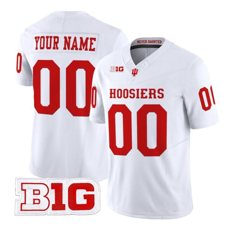 Custom IN.Hoosiers White Limited Stitched American College Jersey