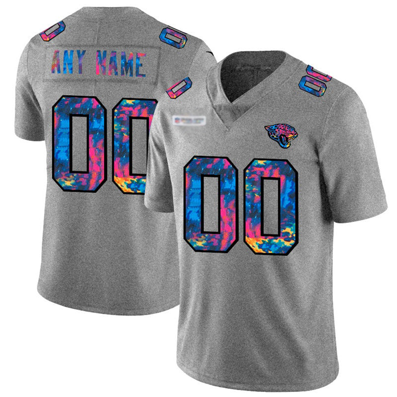 Custom J.Jaguars Gray Multi-Color 2020 Crucial Catch Vapor Untouchable Limited Jersey