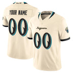 Custom J.Jaguars Natural 2026 Rivalries Vapor Limited Jersey - All Stitched Football Jersey