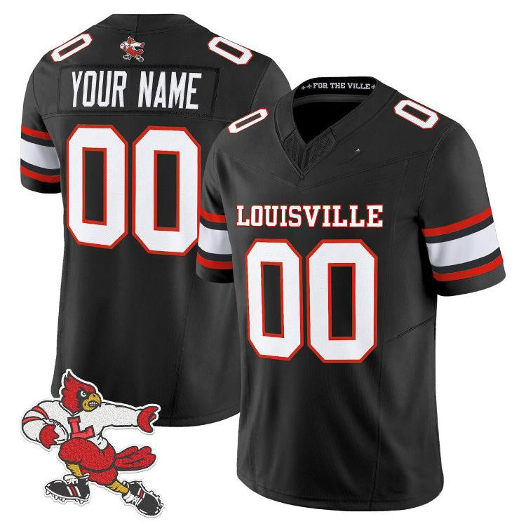 Custom L.Cardinals Black 1980s Throwback Limited Stitched American College Jersey