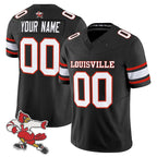 Custom L.Cardinals Black 1980s Throwback Limited Stitched American College Jersey