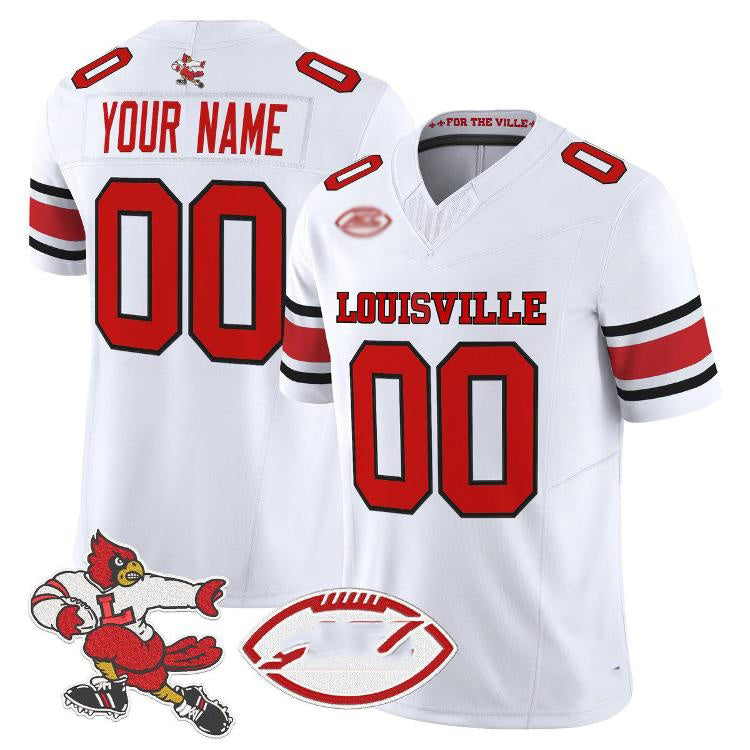 Custom L.Cardinals White 1980s Throwback Limited Stitched American College Jersey