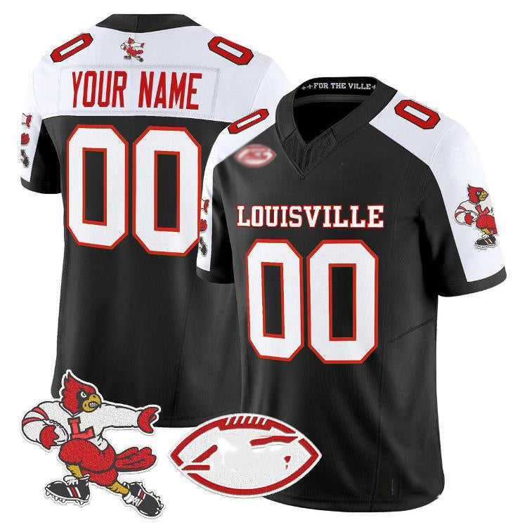 Custom L.Cardinals White Black 1980s Throwback Limited Stitched American College Jersey