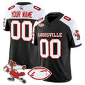 Custom L.Cardinals White Black 1980s Throwback Limited Stitched American College Jersey