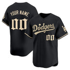 Custom Los Angeles Dodgers Black 'Halloween Mummy Edition' Premier Limited - Stitched Baseball Jersey