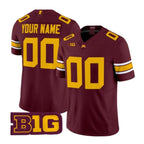 Custom M.Golden Gophers Maroon Stitched American College Jersey
