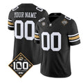 Custom M.Tigers Black 100th 2026 Anniversary Edition Vapor Stitched American College Jersey