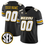 Custom M.Tigers Black Vapor Limited All Stitched American College Jersey