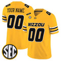 Custom M.Tigers Gold Vapor Limited All Stitched American College Jersey