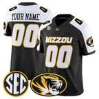Custom M.Tigers White Black Vapor Limited All Stitched American College Jersey