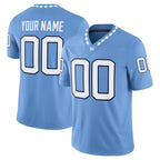 Custom N.Carolina Tar Heels Carolina Blue Game Stitched American College Jersey