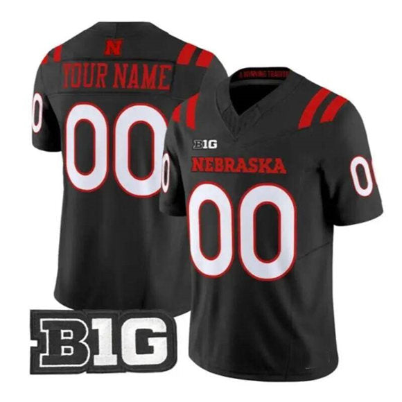 Custom N.Cornhuskers ACTIVE PLAYER Black 2026 F.U.S.E. Vapor Limited Stitched American College Jersey