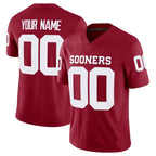 Custom O.Sooners Crimson Game Stitched American College Jersey