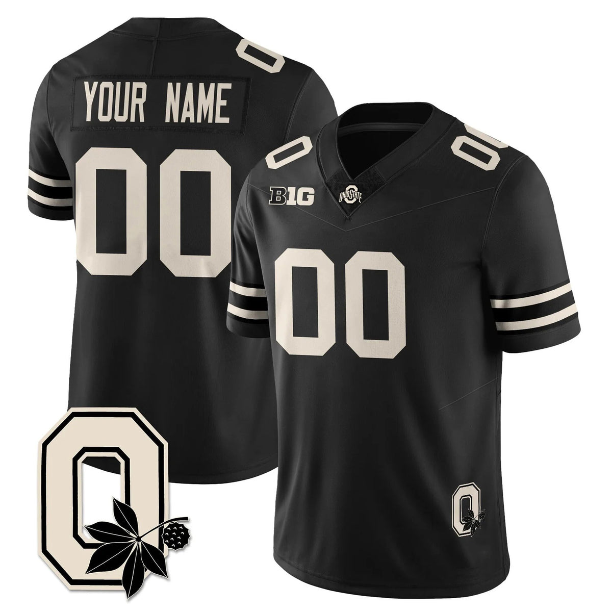Custom O.State Buckeyes Black 2025 Vapor Limited Stitched American College Jersey