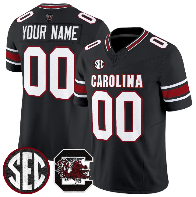 Custom S.Carolina Fighting Gamecocks Black 2026 F.U.S.E. Stitched American College Jersey