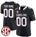 Custom S.Carolina Fighting Gamecocks Black F.U.S.E. Stitched American College Jersey