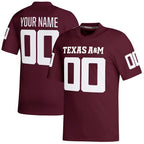 Custom T.A&M Aggies Maroon Replica Stitched American College Jersey