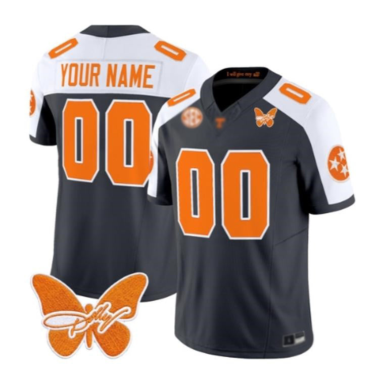 Custom T.Volunteers White Gray 2026 Vapor All Stitched American College Jersey