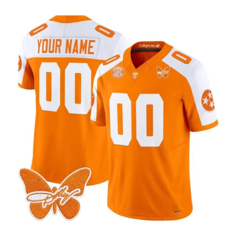 Custom T.Volunteers White Orange 2026 Vapor All Stitched American College Jersey