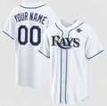 Custom Tampa Bay Rays Active Player White 2026 World Series Home Cool Stitched Baseball Jersey