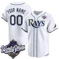 Custom Tampa Bay Rays Active Player White 2026 World Series Home Limited Stitched Baseball Jersey