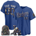 Custom Los Angeles Dodgers Royal Crouser Nightmare Edition Jersey