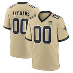 Custom NO.Saints Gold Crouser Alternate 60th Season Game Jersey