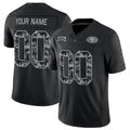 Custom SF.49ers Active Player Black Crouser F.U.S.E. 2026 Salute to Service Limited Stitched Jersey