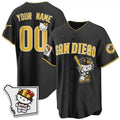 Custom San Diego Padres Black Crouser Meow KT Vapor Limited All Stitched V2 Jersey