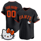 Custom San Francisco Giant Black Crouser Meow KT Vapor Premier Limited All Stitched Jersey