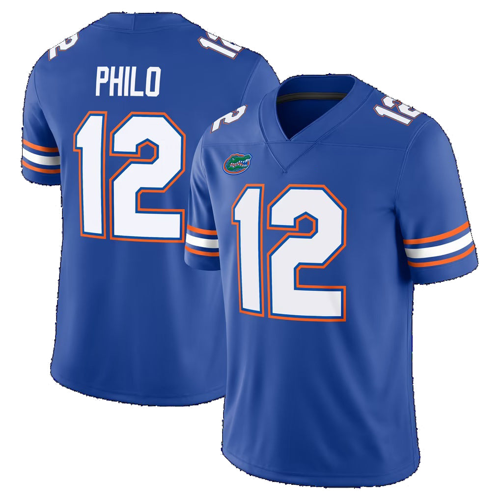 F.Gators #12 Aaron Philo Royal Home Game Stitched American College Jersey