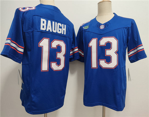 F.Gators #13 Jadan Baugh Royal F.U.S.E. Stitched American College Jersey