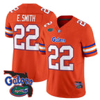 F.Gators #22 Emmitt Smith Orange 2025 Florida Patch Vapor Limited Stitched American College Jersey