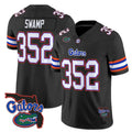 F.Gators #352 Swamp Black 2025 Florida Patch Vapor Limited Stitched American College Jersey