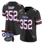 F.Gators #352 Swamp Black 2025 Florida Patch Vapor Limited Stitched American College Jersey