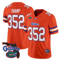 F.Gators #352 Swamp Orange 2025 Florida Patch Vapor Limited Stitched American College Jersey